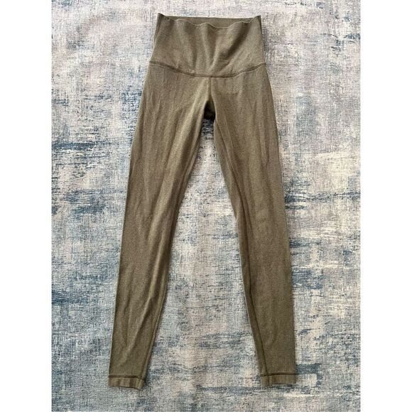 lululemon athletica Olive Green Leggings - Picture 1 of 9